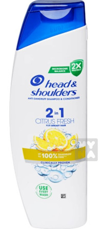 detail Head & Shoulders 330ml Anti hairfall 2 in 1 Citrus fresh