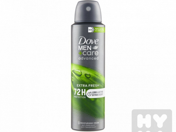 detail Dove 150ml deodorant extra fresh