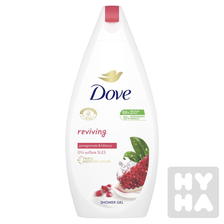 detail Dove SG 500ml pomegrante a hibiscus tea