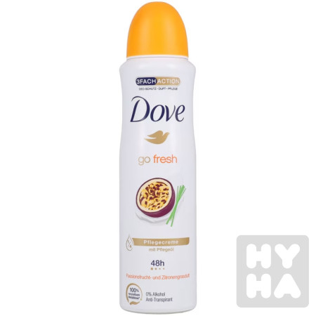 detail Dove deodorant 150ml passion fruit