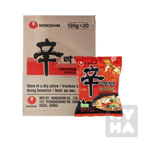 detail Nongshim nudle shin ramyun 120g/20ks chu thap do