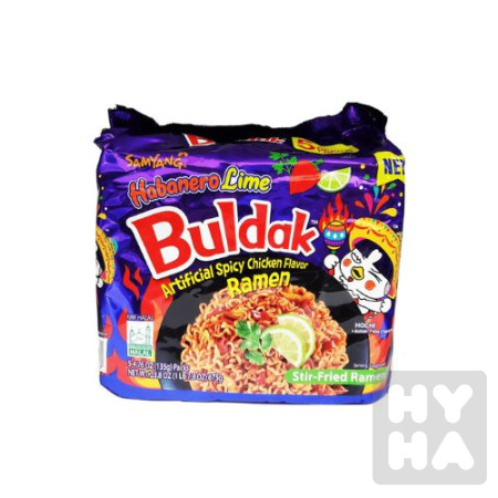 detail Buldak Samyang 140g Habanero Lime Tim