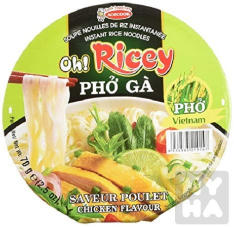 detail Oh Ricey Pho noodles 70g miska/ pho ga bat/12ks