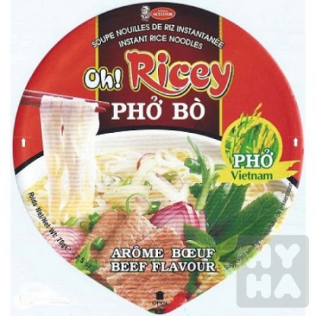 detail Oh Ricey Pho Noodles 70g miska/pho bo bat/12ks
