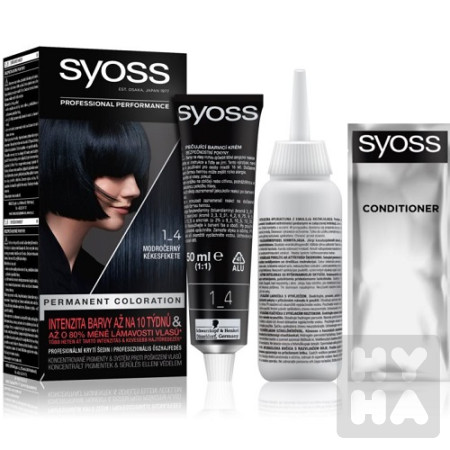 detail Syoss barva na vlasy 1-4