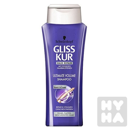 detail Gliss Kur šampón 250ml Ultimate volume