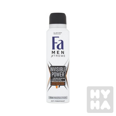 detail Fa deodorant 150ml Invisible power men