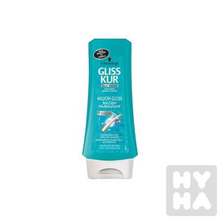 detail Gliss Kur kondicionér 200ml Million glos
