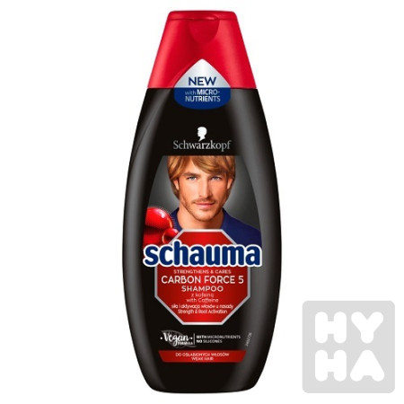 detail Schauma šampón 400ml Carbon force 5