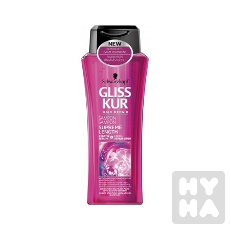 detail Gliss Kur šampón 250ml Supreme length