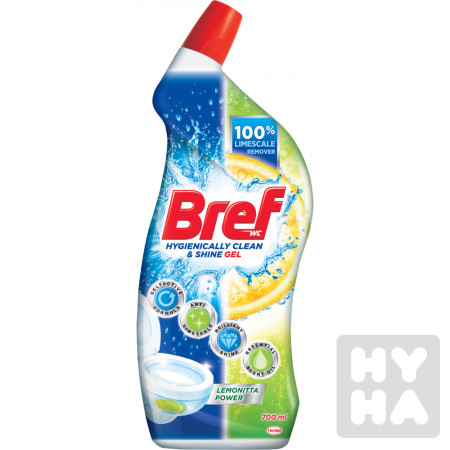 detail Bref 700ml WC gel power aktiv Lemon