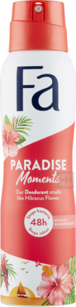 detail FA deodorant 150ml paradise hibiscus flower