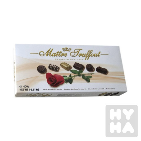detail Maitre Truffout 400g Pralinky řůže bílá