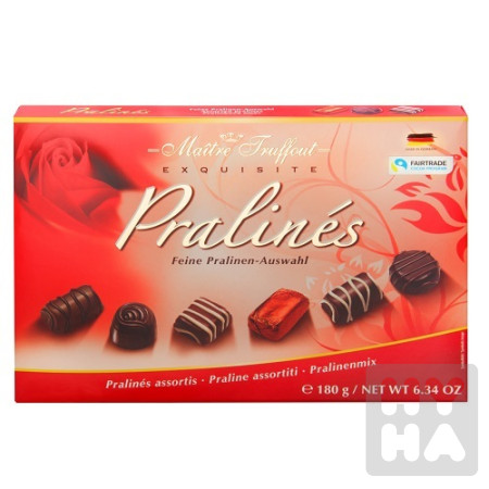 detail Maitre Truffout 180g Pralinky červené