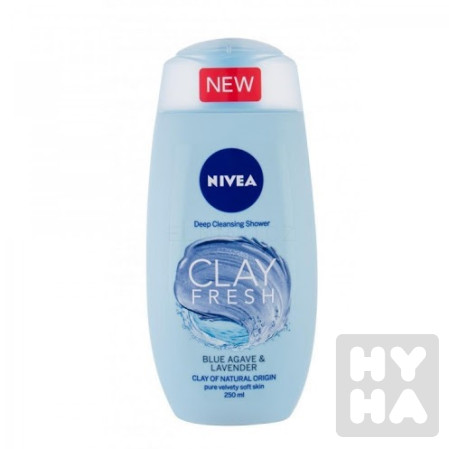 detail Nivea sprchový gel 250ml Clay fresh levander
