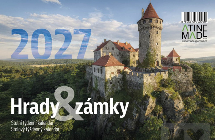 detail Velký kalendář 2027 Hrady a Zámky 10ks/ Lich to