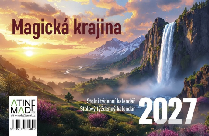 detail Velký kalendář 2027 Magická krajina
