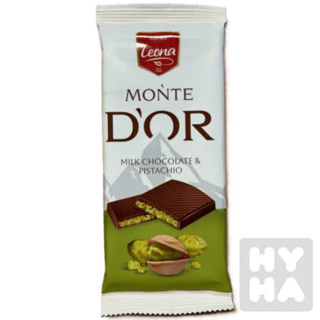 detail Leona Monte d'or kakaová 90g s pistáciovou