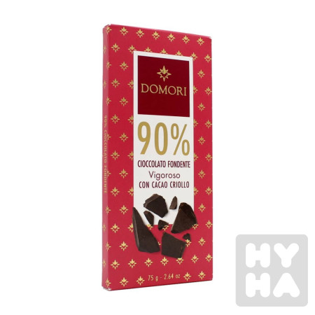 detail Domori hořká čokoláda 90% 75g