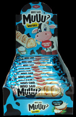 detail ABK who said Muuu oplatky 22g Kokosový krém