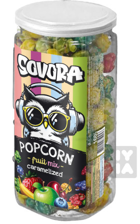 detail SOVORA popcorn karamel TUBE 160g Fruit mix