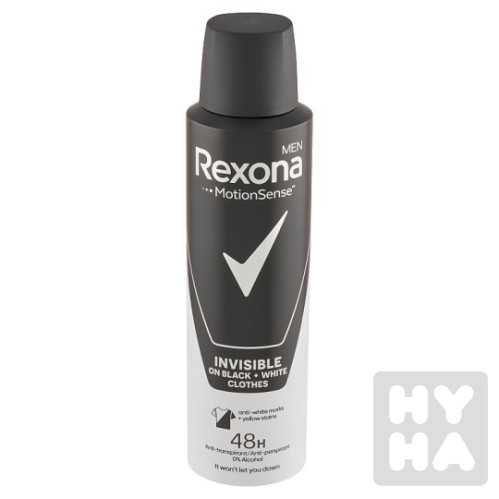 Rexona deodorant 150ml M Invisible Black+White