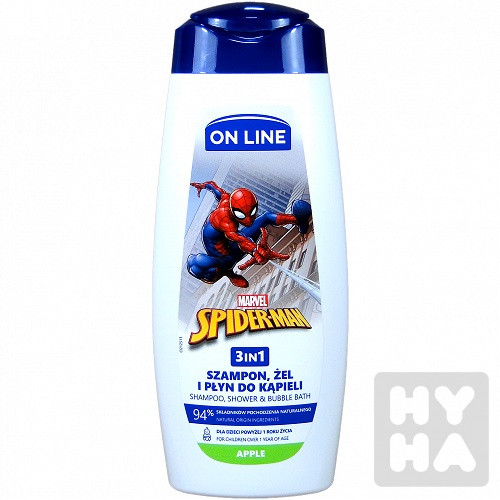 On line Shampon gel 400ml Spider man