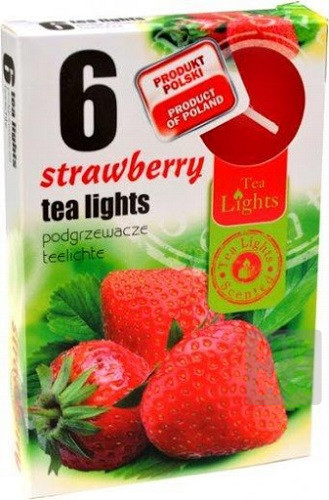 Admit tea light 6ks Strawberry