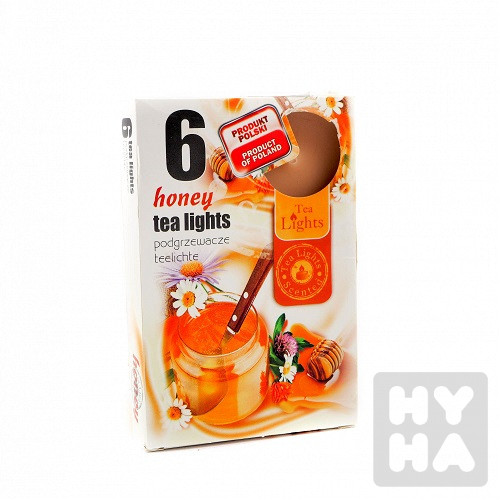 Admit tea light 6ks Honey