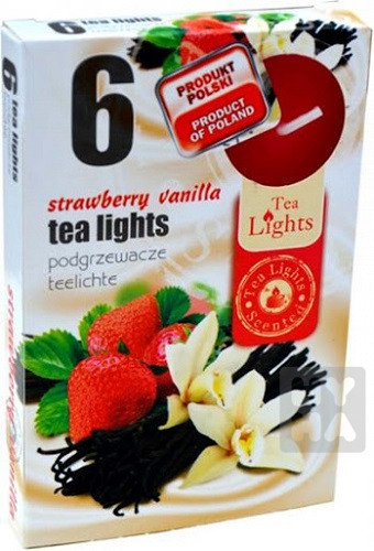 Admit tea light 6ks Strawberry vanilla