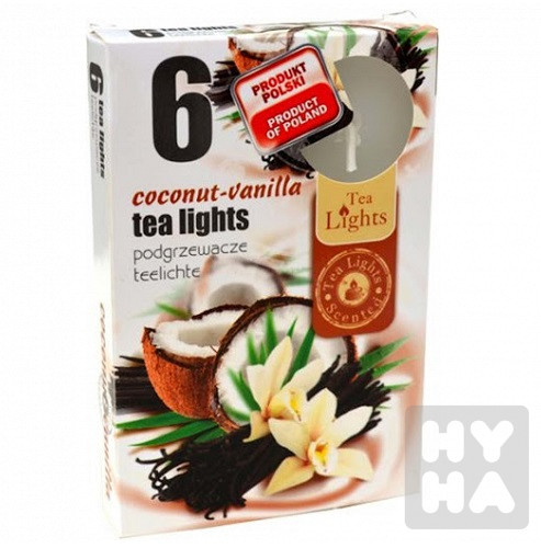 Admit tea light 6ks Coconut vanilla
