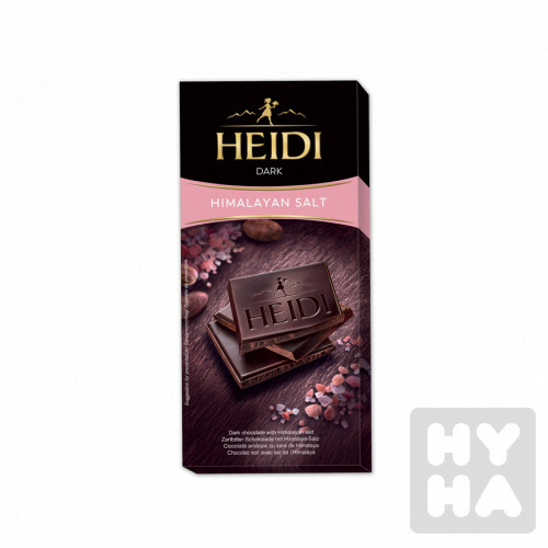 Heidi dark 80g Himalayan salt