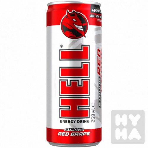 Hell 250ml strong red grape