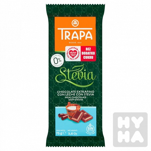 Stevia 75g chocolate mlecne