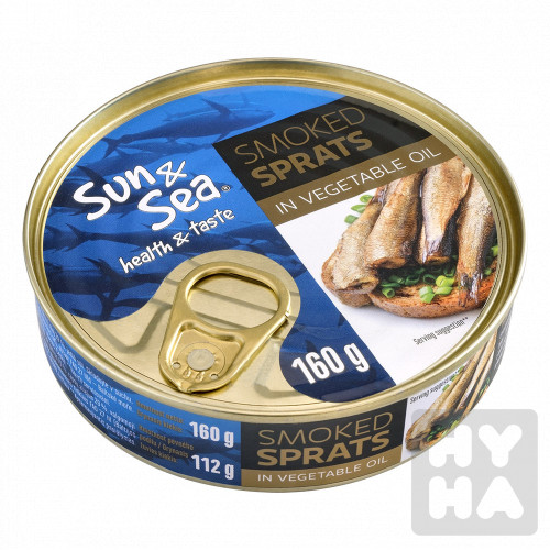 SUN&SEA smoked sprats 160g in vegetable oil