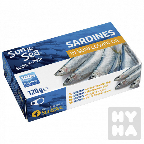 Sun&sea sardines 120g sunflower oil