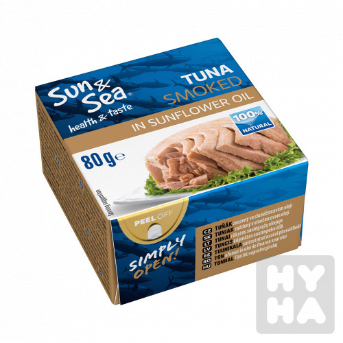 Sunsea Tuna smoked 80g slunec olej