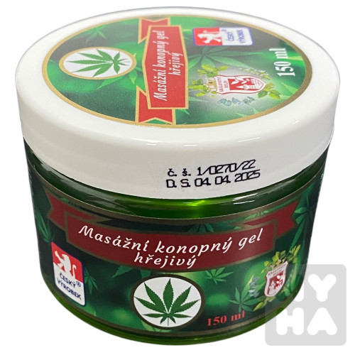Konopný gel cannabis 150ml hřejivý