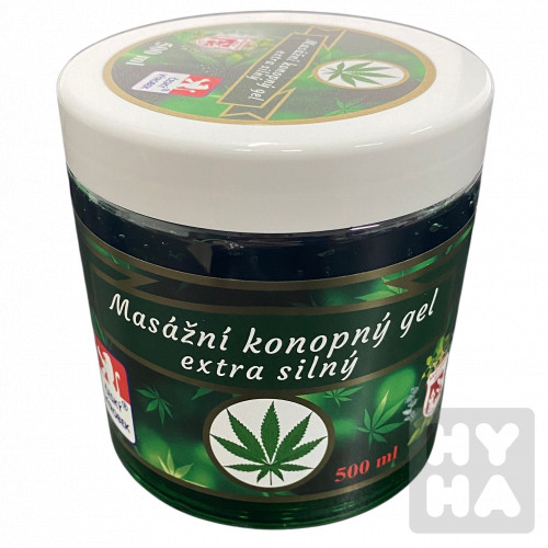 Konopný gel cannabis 500ml extra silný