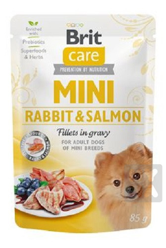 Brit care mini dog 85g Rabbit a salmon