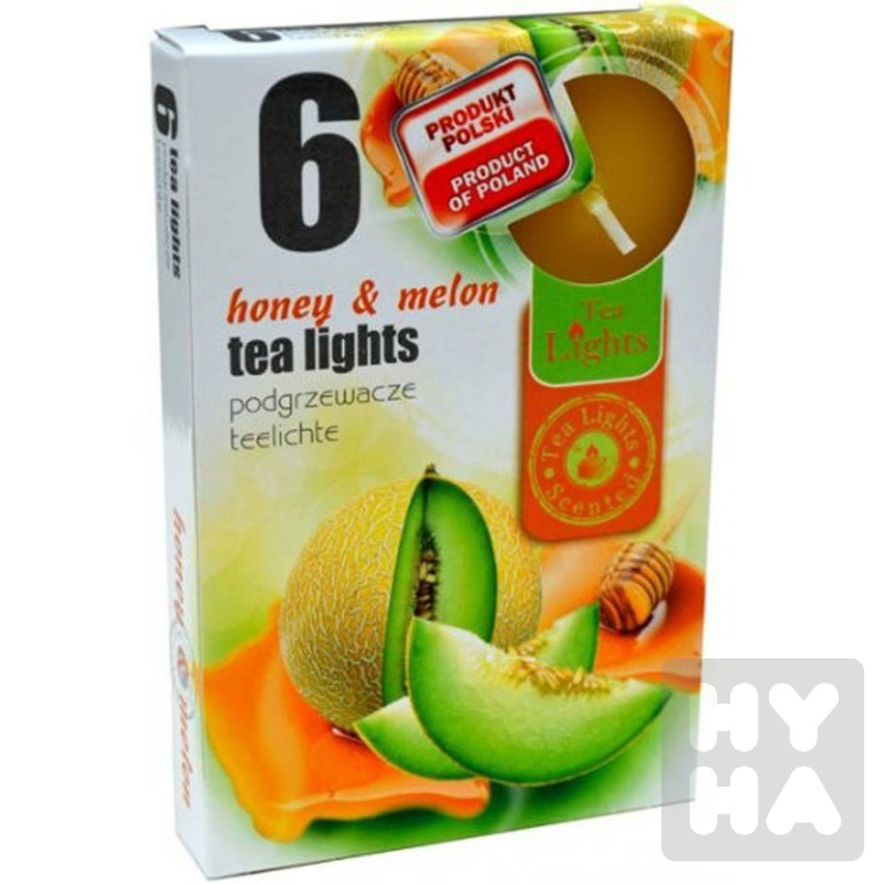 Admit tea light 6ks Honey a melon