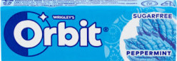 Orbit 30x14g Peppermint Modré