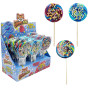 náhled JimmyFox Spiral Lollipops raspberry with sprinkles 50g/18ks