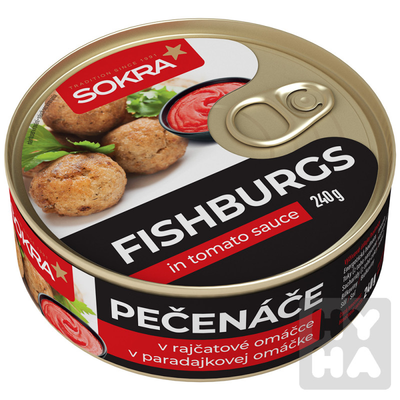Sokra Fishburgs 240g v rajčatové omáčce