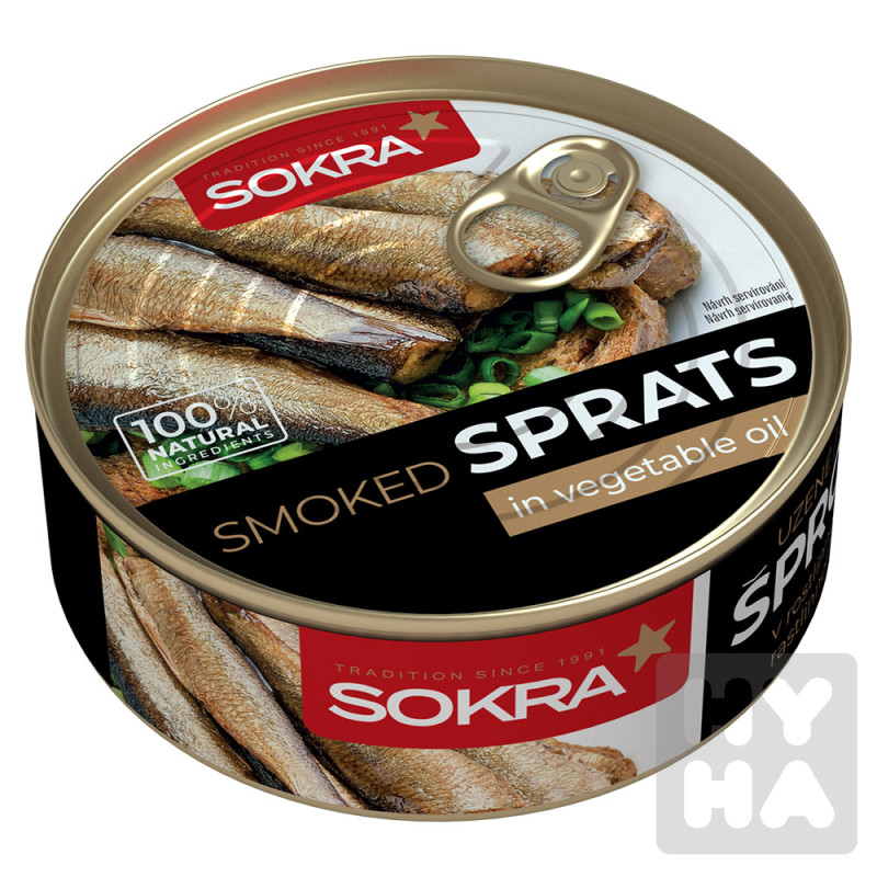 Sokra šproty 240g uzene v olej