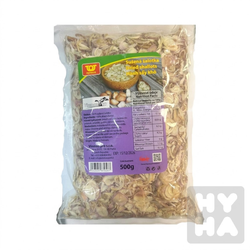 Totaco sušená šalotka 500g