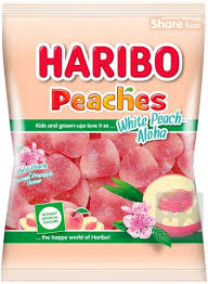 Haribo 175g white peaches Aloha