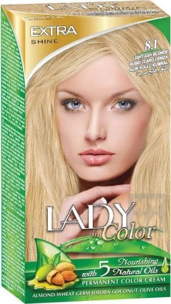 Lady in Color barva na vlasy 8.1 Light Ash Blonde