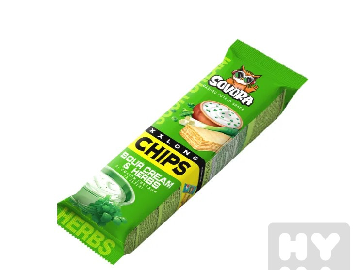SOVORA Long Chips 70g Sour Cream & Herbs