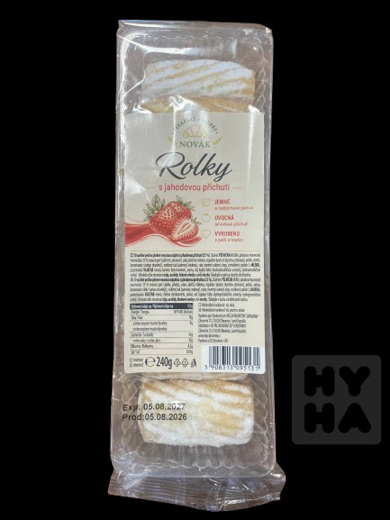 Pekárny Novák Rolky 240g Jahoda